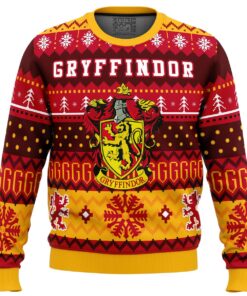 Harry Potter Retro Hogwarts Christmas Sweater For Men And Women