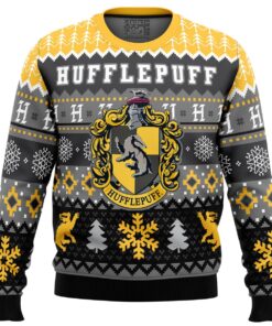 Harry Potter Hufflepuff House Logo Ugly Christmas Sweater Gift For Potterheads
