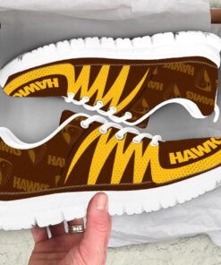 Hawthorn Hawks Brown Gold Running Shoes Best For Fans