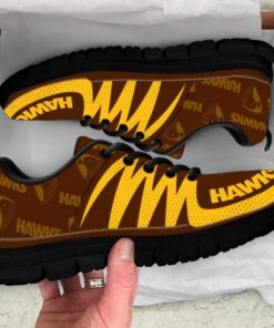 Hawthorn Hawks Brown Gold Running Shoes Best For Fans 2