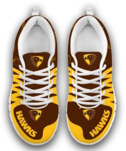 Hawthorn Hawks Brown Gold Running Shoes Best For Fans 3