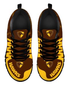 Hawthorn Hawks Brown Gold Running Shoes Best For Fans 4