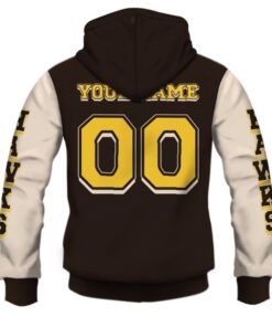 Hawthorn Hawks Custom Name Number Vintage Retro Zip Hoodie Black Gift