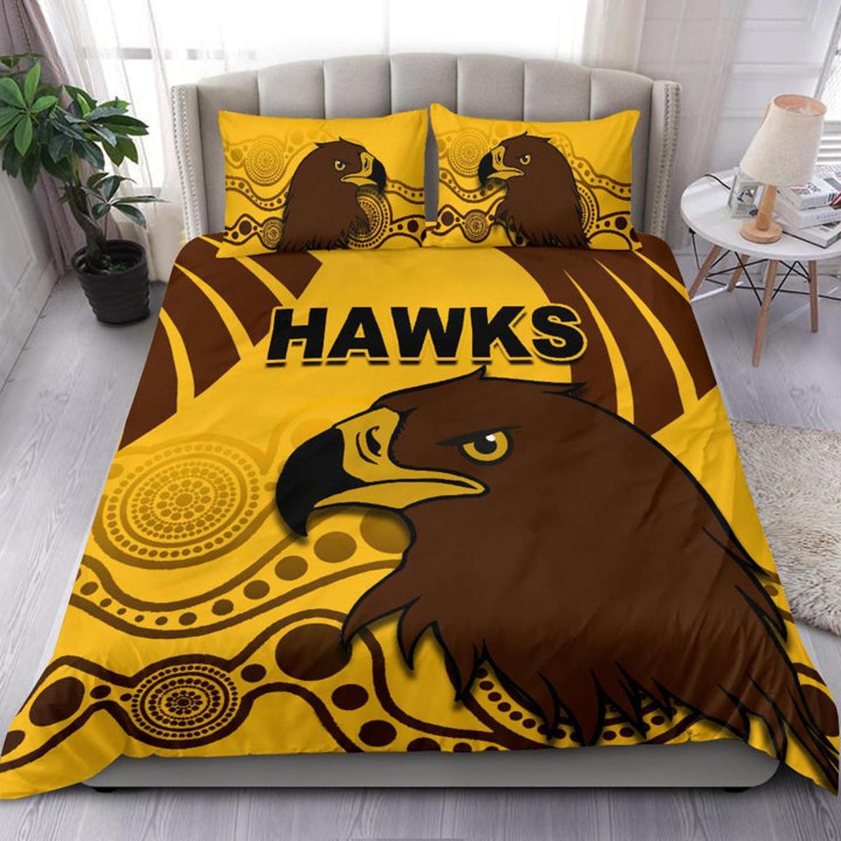 Hawthorn Hawks Anzac Day Aboriginal Doona Cover