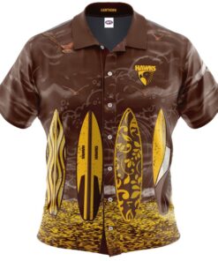 Hawthorn Hawks Summer Surfboard Tropical Aloha Shirt Best Outfit For Afl Fans