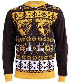 Hawthorn Hawks  Ugly Christmas Sweater For Men And Women