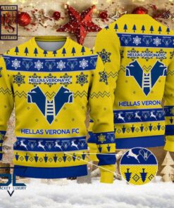 Hellas Verona Fc Yellow Version Ugly Christmas Sweater For Fans