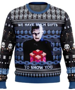 The Gift Hellraiser Ugly Christmas Sweater Funny Gift For Horror Movie Fans