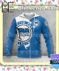 Hertha Bsc Blue Zip Hoodie Best Gift For Fans