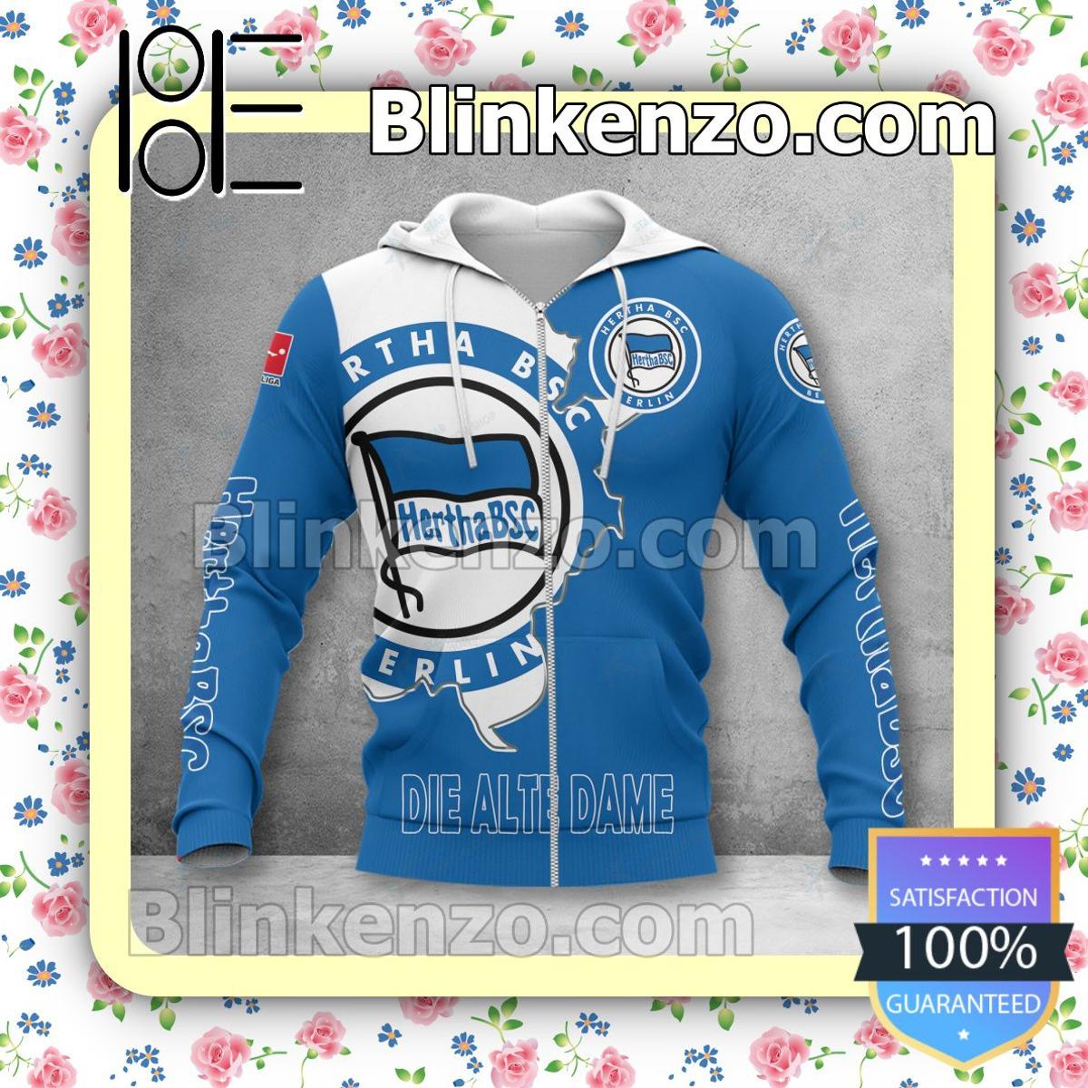 Hertha Bsc Uefa Football Soccer Zip Hoodie Funny Gift For Fans