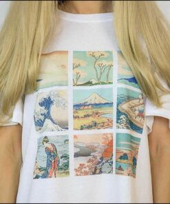 Hokusai Artwork Japanese Style T-shirt Best Gifts