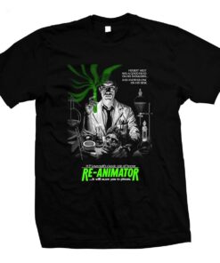 Horror Film Re-animator Movie Poster T-shirt Gift For Fans