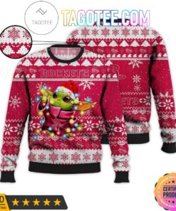 Houston Rockets Baby Yoda Ugly Christmas Sweater For Fans