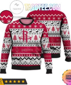 Houston Rockets Red White Ugly Christmas Sweater Gift