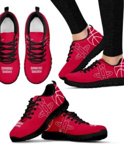 Houston Rockets Running Shoes Red For Fans