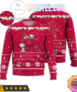 Houston Rockets Snoopy Ugly Christmas Sweater For Men And Women