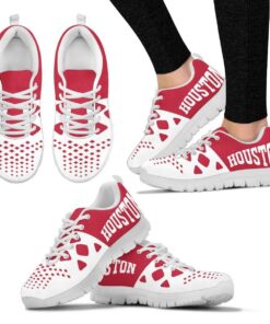 Houston Rockets White Red Running Shoes Best Gift For Fans