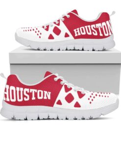 Houston Rockets White Red Running Shoes Best Gift For Fans 3