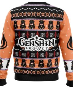 Hu Tao Genshin Impact Christmas Sweater For Men And Women 2