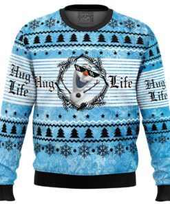 Hug Life Olaf Frozen Christmas Sweater Men