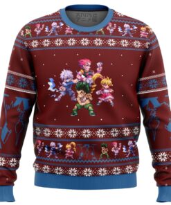 Hunter X Hunter Character Hisoka Ugly Christmas Sweater Best Gift For Manga Anime Fans