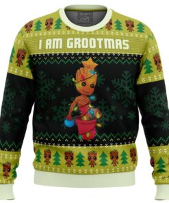 I Am Grootmas Guardians Of The Galaxy Marvel Christmas Sweatshirt