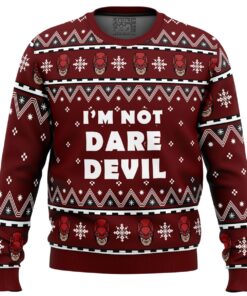 Im Not Daredevil Ugly Christmas Sweater Best Gift For Marvel Fans 1