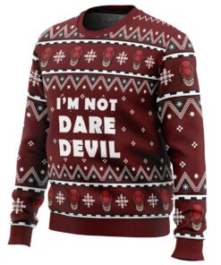 I’m Not Daredevil Ugly Christmas Sweater Best Gift For Marvel Fans