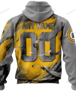 Indiana Pacers Custom Name Number Skull Zip Hoodie For Fans