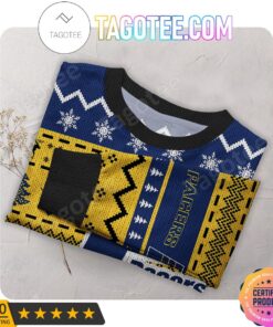 Indiana Pacers Gold Blue Ugly Christmas Sweater Gift 4