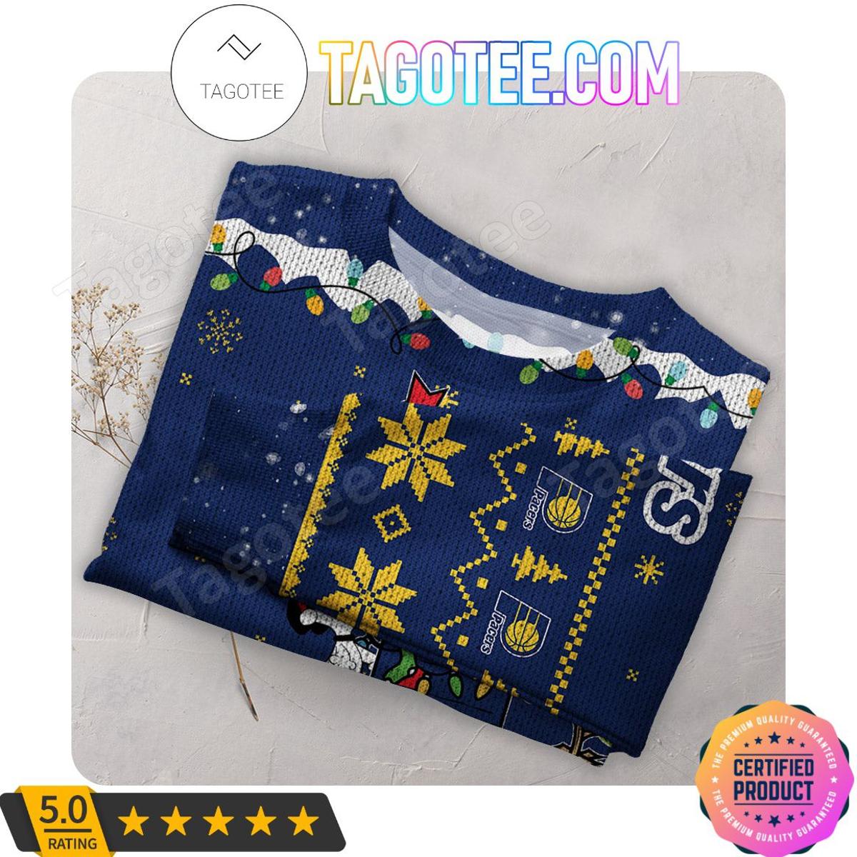 Indiana Pacers Snoopy Best Ugly Christmas Sweater