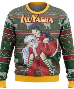 Inuyasha Kagome Xmas Outfit Ugly Christmas Sweater Best Gift For Manga Anime Fans