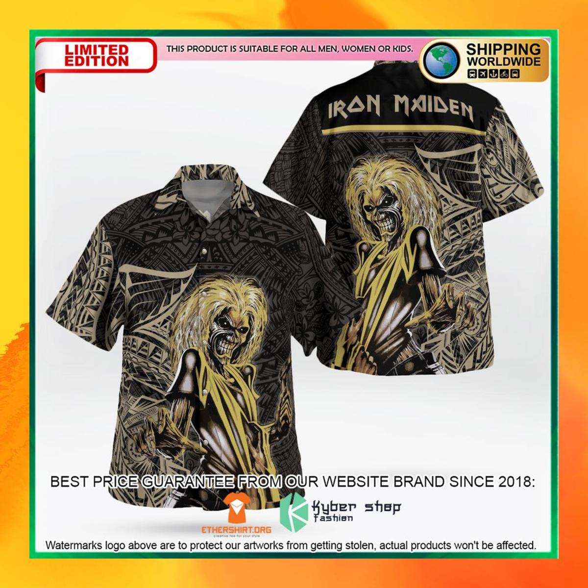 Iron Maiden Powerslave Vintage Hawaiian Shirt Gift For Fans