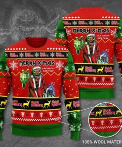 Iron Maiden Merry X-mas Ugly Christmas Sweater