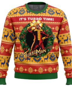 I’m Not A Pervert Turbo Man Plus Size Ugly Christmas Sweater