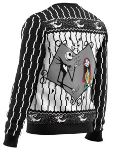 Jack Skellington The Nightmare Before Christmas Black White Ugly Xmas Sweater Funny Gift For Fans 3