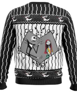 Jack Skellington The Nightmare Before Christmas Black White Ugly Xmas Sweater Funny Gift For Fans 4