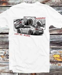 Japanese Nissan Gt-r R35 Vintage T-shirt For Car Lovers