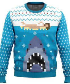 Jaws Christmas Sweater For Men And Women 1