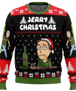 Jerry Christmas Rick And Morty Best Ugly Christmas Sweaters 1