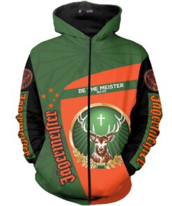 J?germeister Be The Meister Zip Hoodie For Men And Women