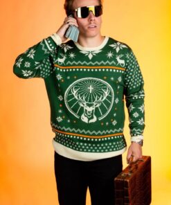 Jć¤germeister Green Ugly Christmas Sweater Best Gift For Fans