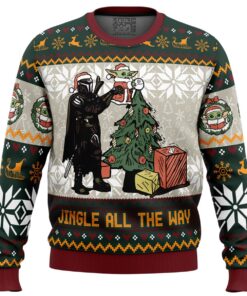 Baby Yoda It’s Cold Outside Star Wars Best Ugly Xmas Sweater Funny Gift For Fans