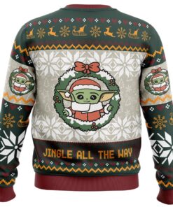 Jingle All The Way Mandalorian Funny Ugly Christmas Sweater Gift For Star Wars Fans 2