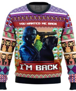 John Wick Im Back Funny Ugly Christmas Sweater Xmas Outfit For Fans 1