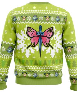 Jojos Bizarre Adventure Character Jolyne Cujoh Chartreuse Xmas Sweater Best Outfit For Fans 4