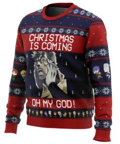 JoJo’s Bizarre Adventure Character Joseph Joestar Oh My God Best Christmas Sweater For Fans