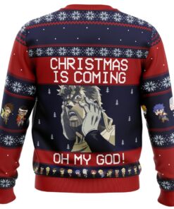 Jojos Bizarre Adventure Character Joseph Joestar Oh My God Best Christmas Sweater For Fans 4