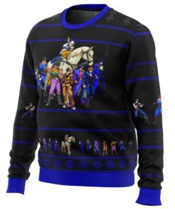 Jojos Bizarre Adventure Generations Black Ugly Xmas Sweater Best Gift For Fans 2