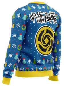 Jujutsu Kaisen Character Fun Walk Blue Ugly Christmas Sweater Best Xmas Gift For Fans 3